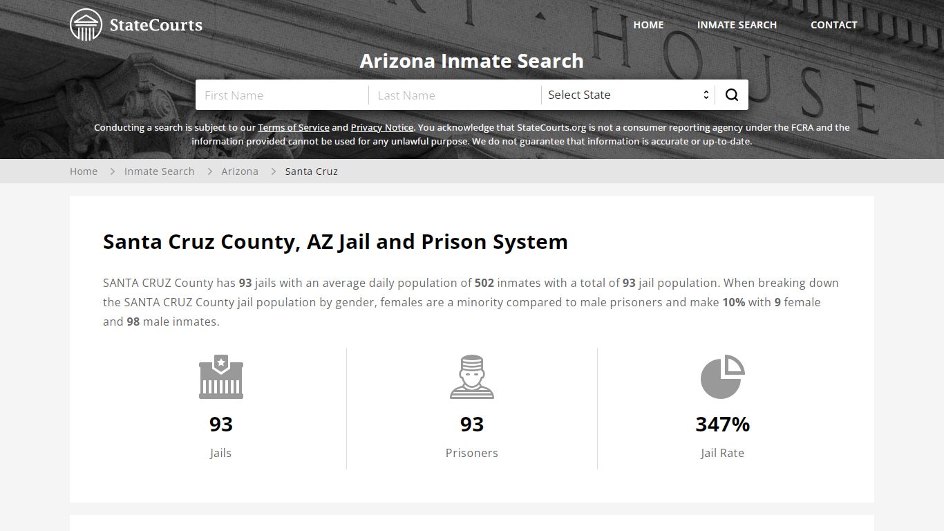 Santa Cruz County, AZ Inmate Search - StateCourts